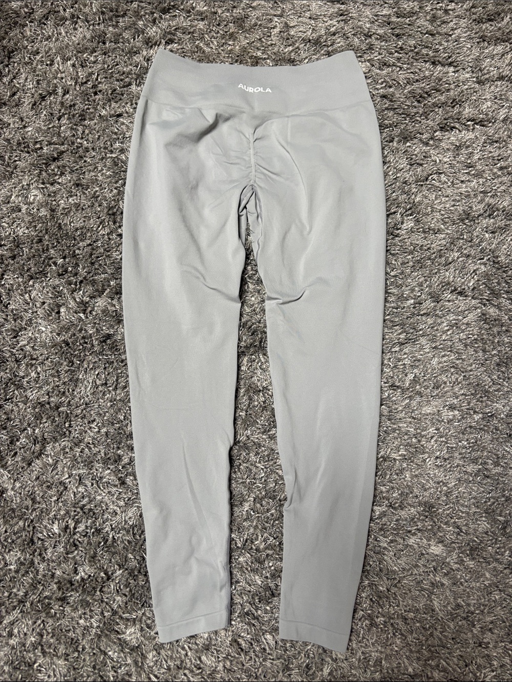 Aurola Light Gray High-Waist Leggings